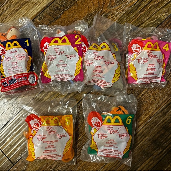 NWT NIP 2000‎ The Tigger Movie McDonalds Happy Meal Toy Set of 6 Vintage - Picture 1 of 6